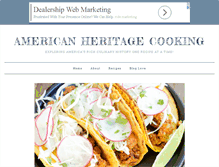 Tablet Screenshot of americanheritagecooking.com